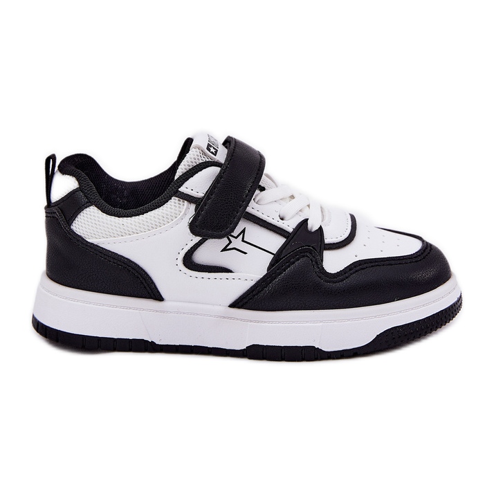 Sneakers pour enfants légers Big Star RR374052 blanc et noir blanche