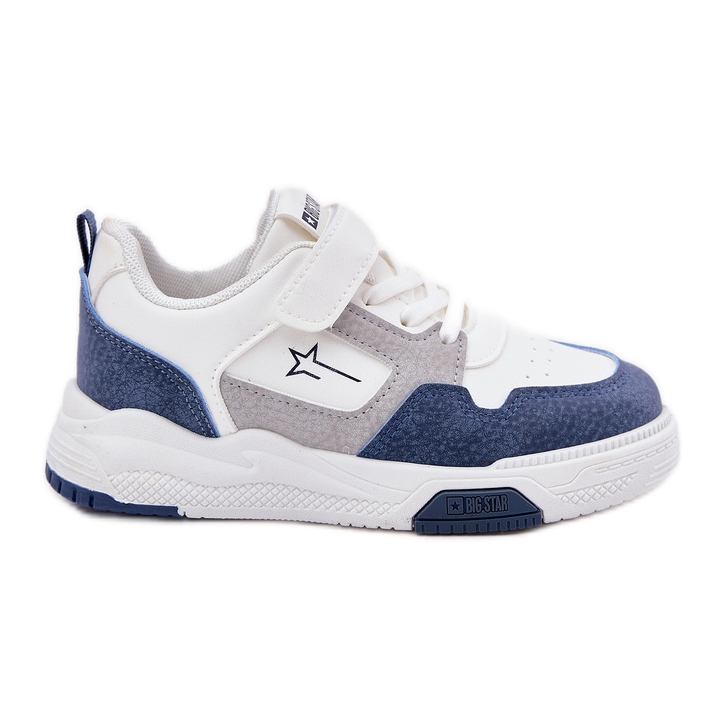 Baskets pour bébé léger Big Star RR374053 blanc et bleu blanche