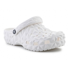 Crocs Classic Geometric Clog 209563-100 Tong-flip blanche