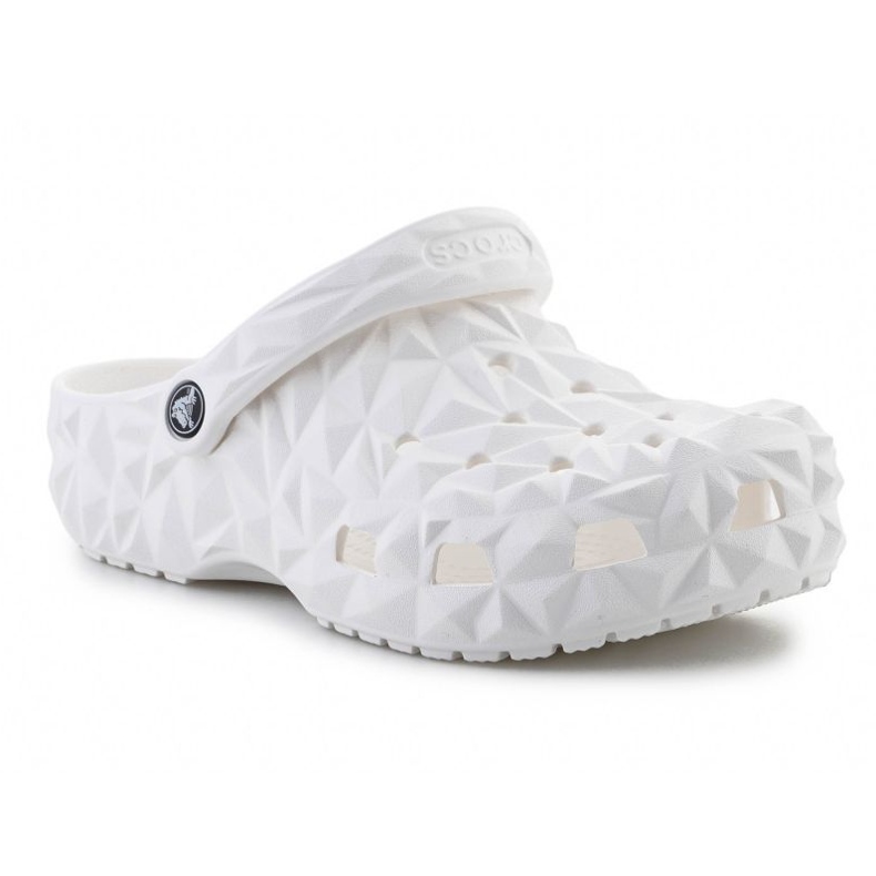 Crocs Classic Geometric Clog 209563-100 Tong-flip blanche Crocs Classic Geometric Clog 209563-100 Tong-flip blanche