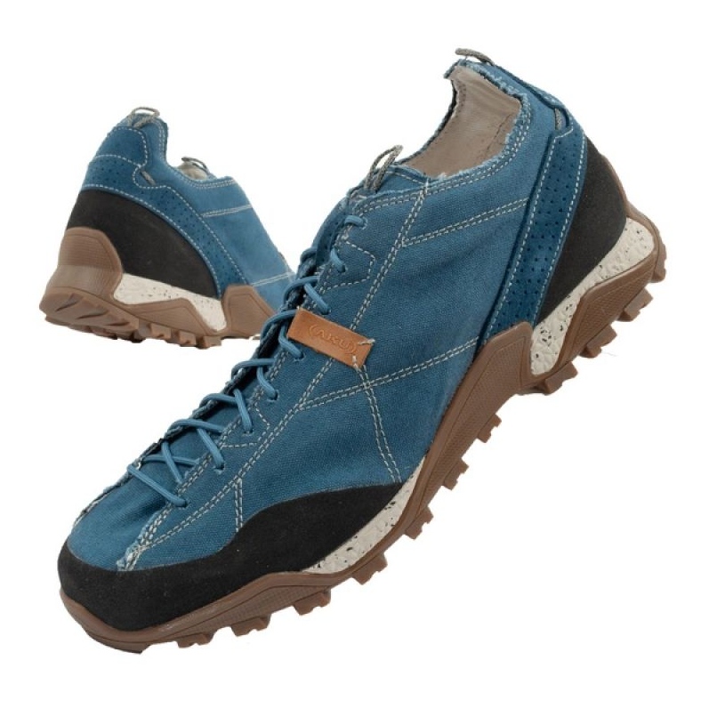 Chaussures de trekking masculin Aku Nativa Canvas [646 016] bleu