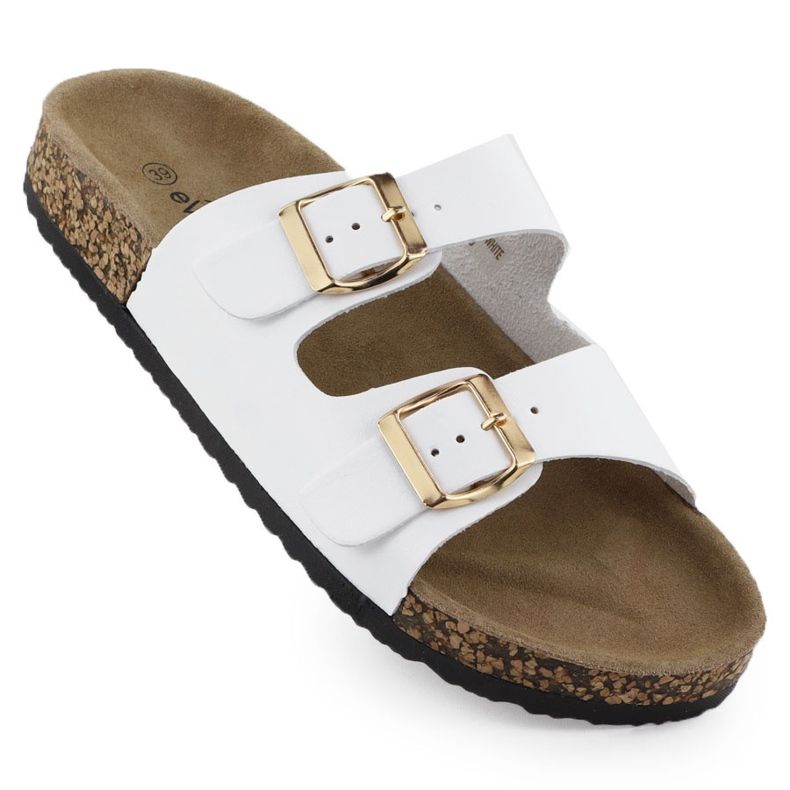 EVento Les tongs pour femmes avec Budles White Event 8323 blanche