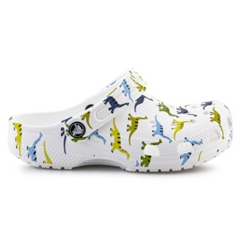 Clogs pour enfants Crocs Classic Character Print Clog 209695-9DH blanc