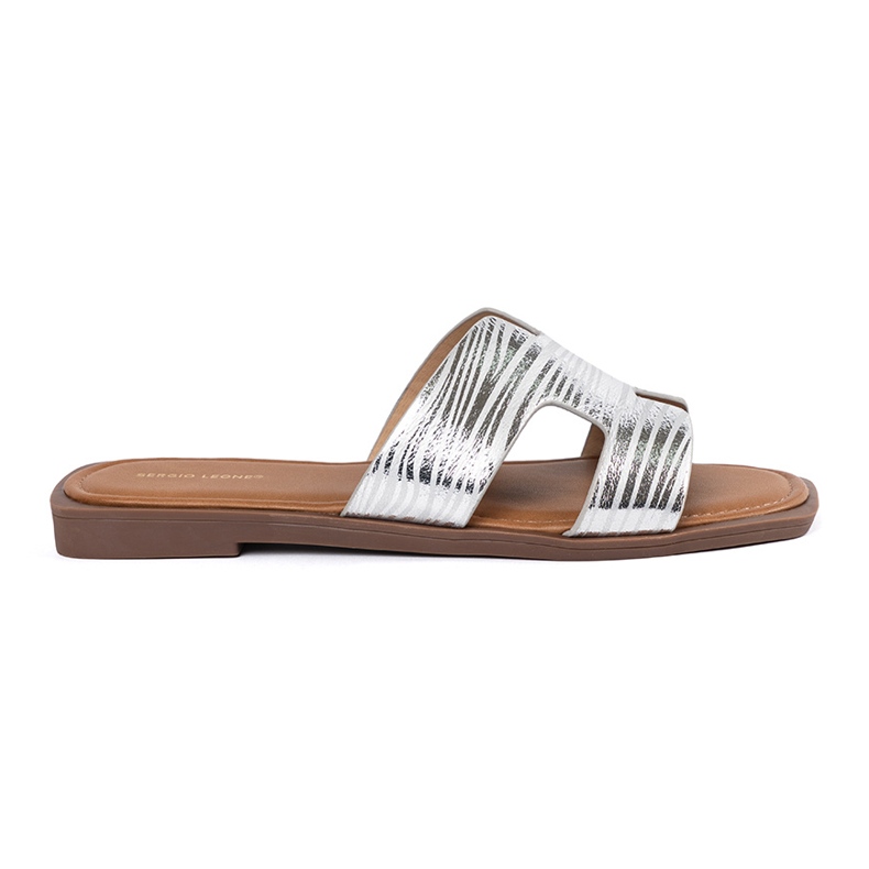 Sergio Leone Les tongs en argent avec un orteil carré