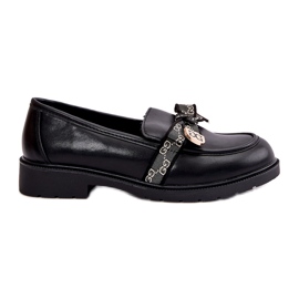 Mocassins Femme Avec Noeud S.Barski HY42-331 Noir