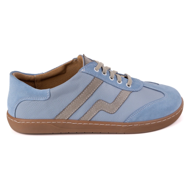 Chaussures en cuir aux pieds nus olivier Eliza Blue bleu Chaussures en cuir aux pieds nus olivier Eliza Blue bleu
