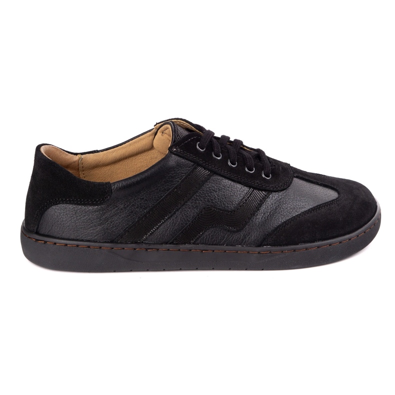 Chaussures en cuir aux pieds nus Olivier Eliza Black le noir