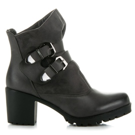Vinceza Bottes Hautes Avec Velcro gris