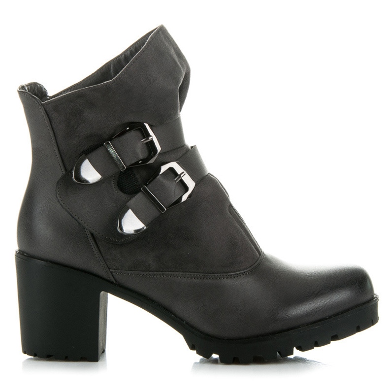 Vinceza Bottes Hautes Avec Velcro gris