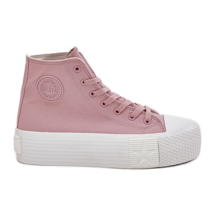Sneakers pour femmes sur la plate-forme Big Star RR274739 Pink rose