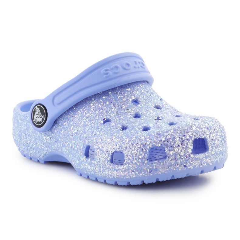 Crocs Classic Glitter Clog T 206992-5Q6 Volets bleu Crocs Classic Glitter Clog T 206992-5Q6 Volets bleu