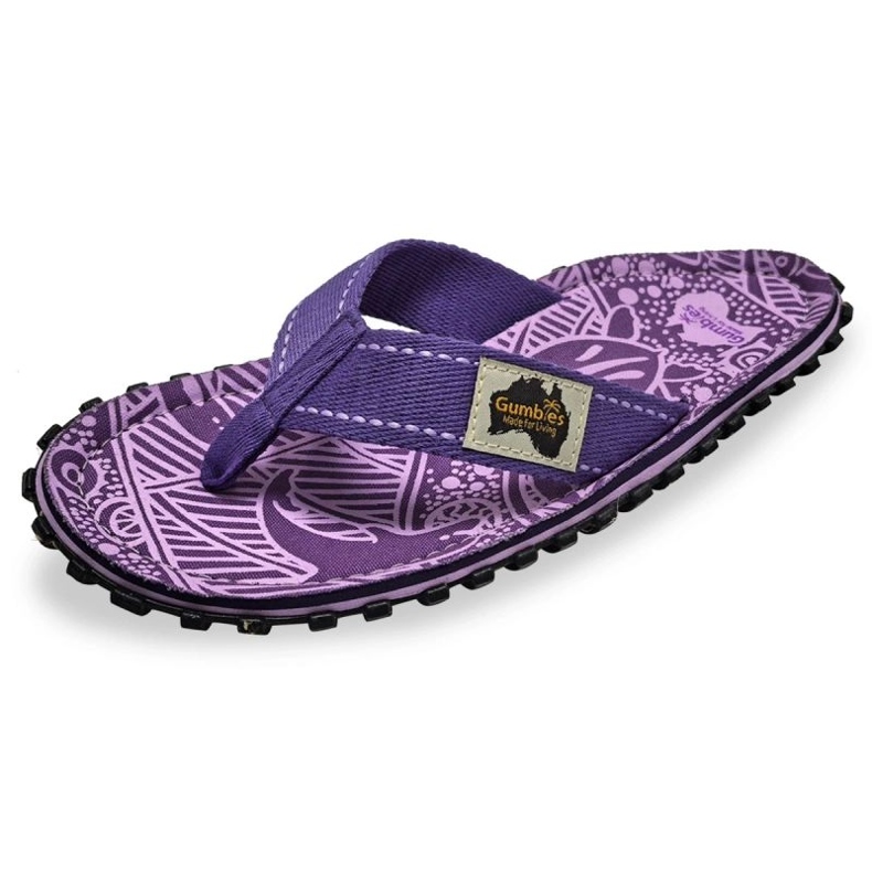 Japonais Gumbies Islander tongs flip-flop violet