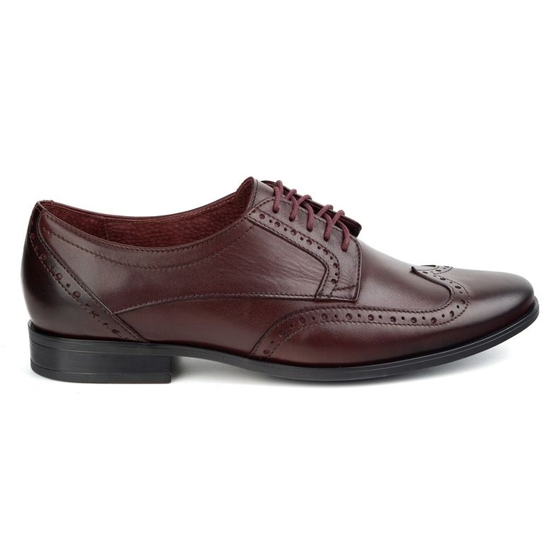 Olivier Chaussures en cuir masculin - Modèle 1023 Cherry rouge