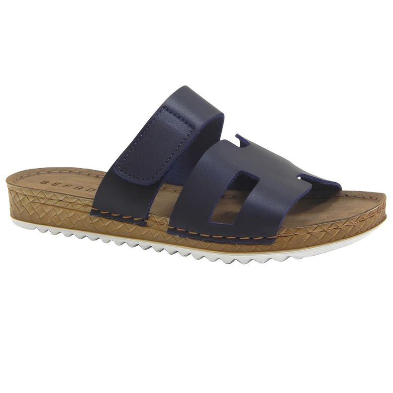 Béfadoue de cuir féminine Befado 158d297 bleu marine Béfadoue de cuir féminine Befado 158d297 bleu marine