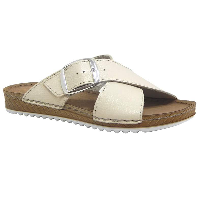 Befado Women's Leather Slippers 158d293 beige Befado Women's Leather Slippers 158d293 beige