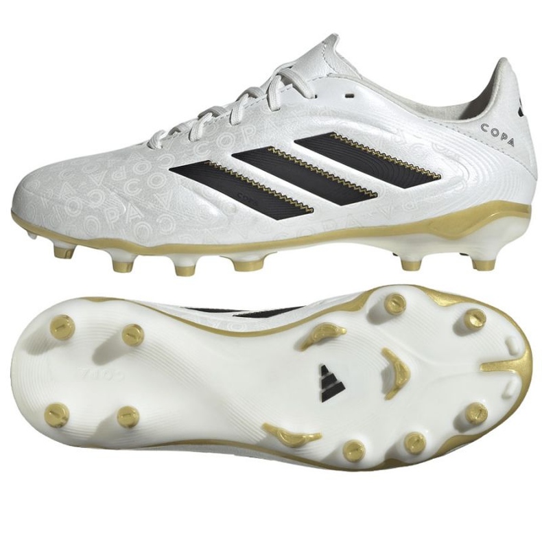 Adidas Copa Pure III League FG / MG JR2887 Chaussures de football blanche