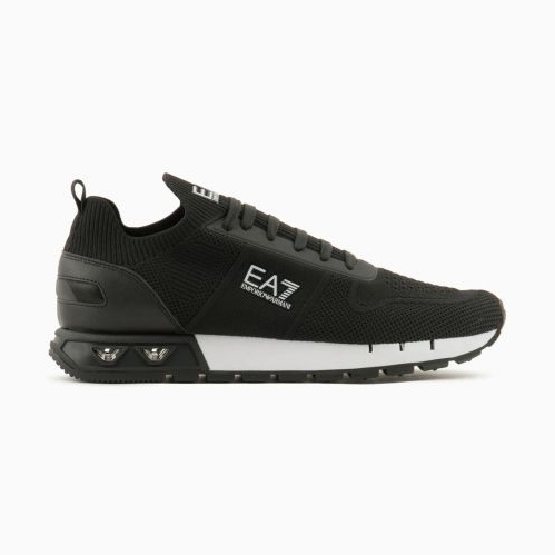 EA7 Emporio Armani Legacy Knit Sneakers X8X171-XK373-N181 le noir