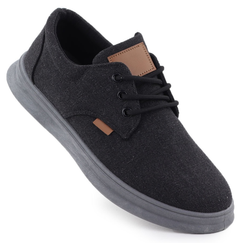 Chaussures décontractées pour hommes Black Nowacki 1059-H le noir
