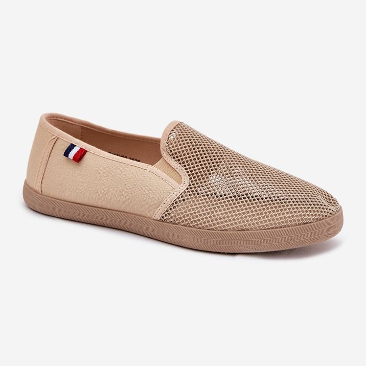 EVento Baskets ouvertes masculines en maille baskets beige baskets EVento Baskets ouvertes masculines en maille baskets beige baskets