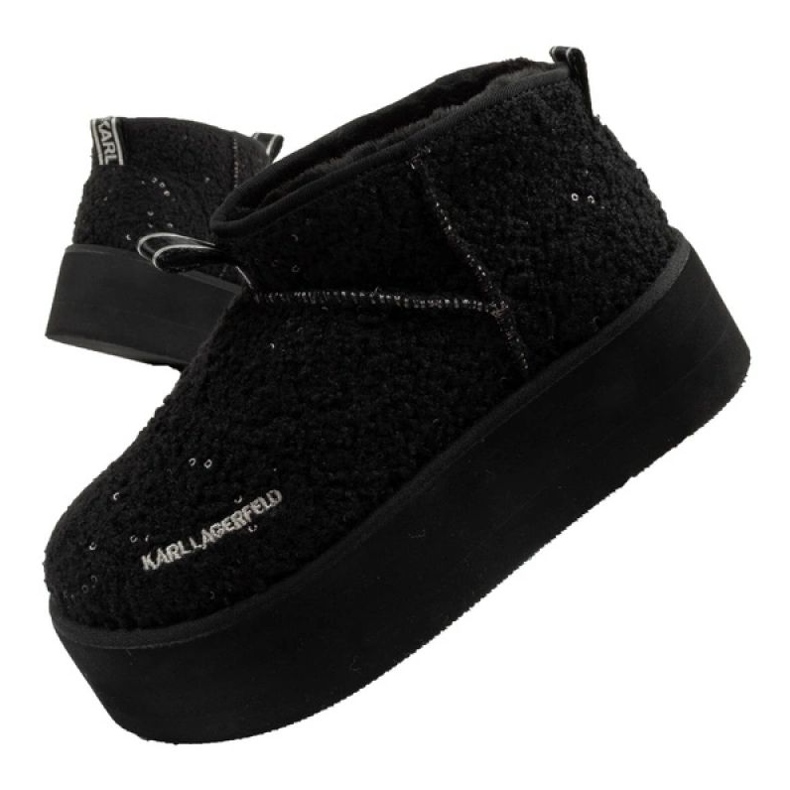Chaussures, bottes de neige Karl Lagerfeld Thermo KL48522WW0S le noir