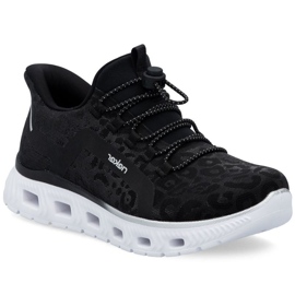 Chaussures de sport pour femmes Rieker M6066-01 Black noir