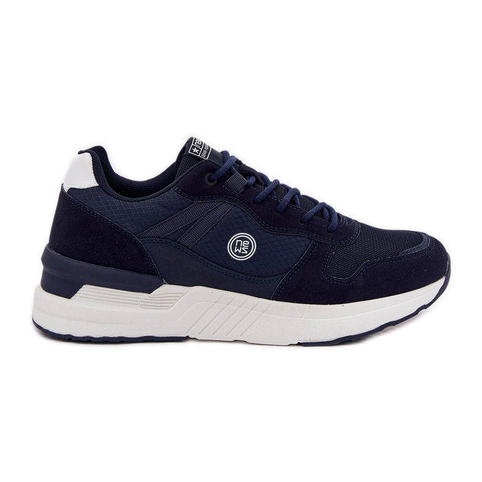 EVento Sneakers masculins Sports Chaussures sur la plate-forme bleu marine