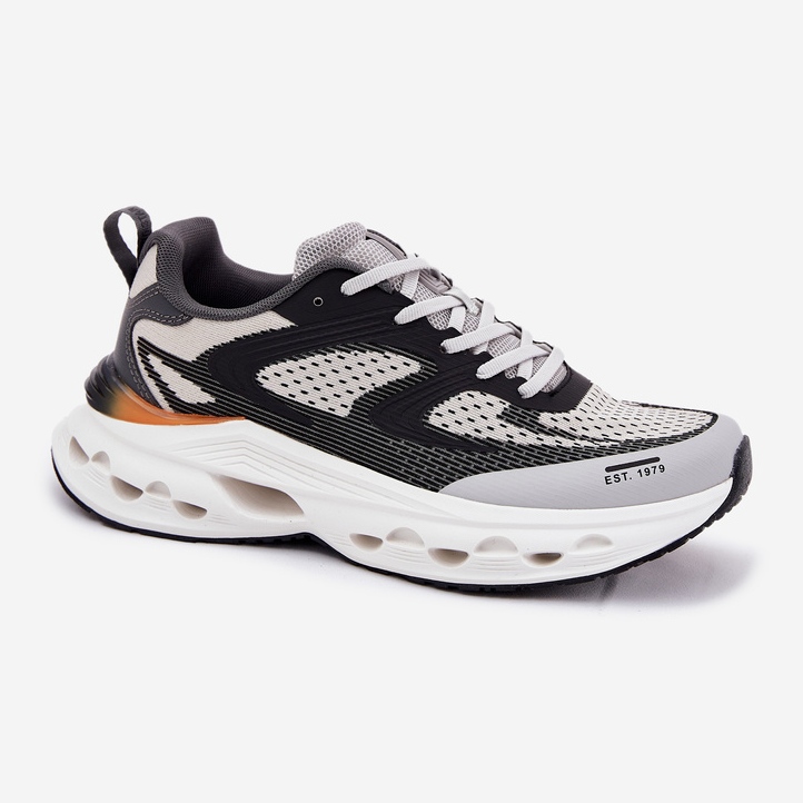 Chaussures sportives masculines sur la plate-forme du système Hi-Polish Big Star RR174023 gris Chaussures sportives masculines sur la plate-forme du système Hi-Polish Big Star RR174023 gris