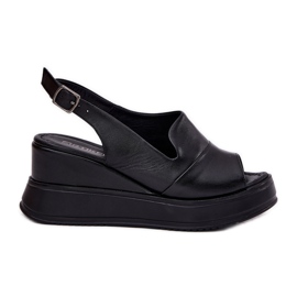 ARTIKER Sandales en cuir pour femmes pour ancre Artker 52C0484 noir