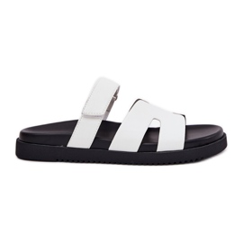 Les tongs des femmes avec Vinceza 17401 Velcro blanc