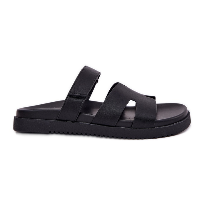 Les tongs des femmes avec Vinceza 17401 Velcro le noir