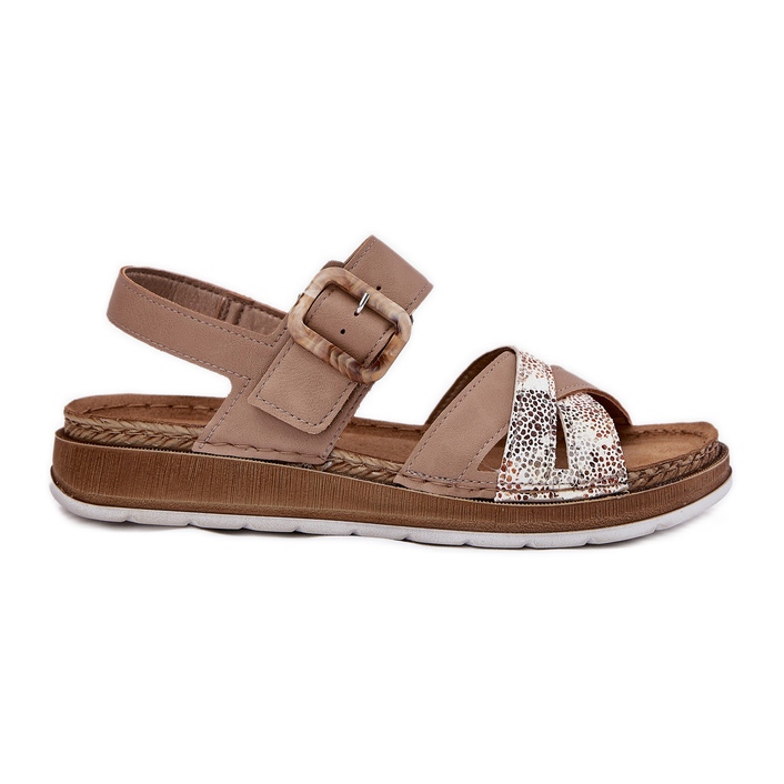 Sandales féminines avec inblu GS000056 beige Sandales féminines avec inblu GS000056 beige
