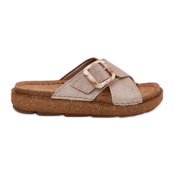 Les tongs des femmes avec INBLU ED000025 Beige