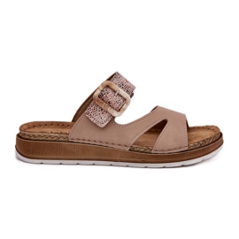 Les tongs féminins légers avec INBLU GS000055 Beige Les tongs féminins légers avec INBLU GS000055 Beige