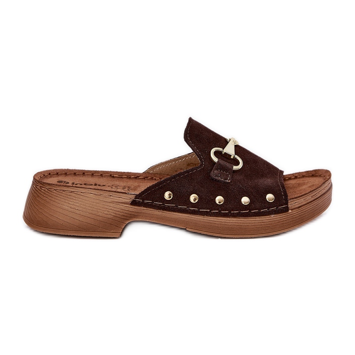 Brunes en daim pour femmes inblu tf0002k brun