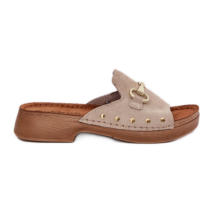 Slippers en daim des femmes inblu tf0002k beige Slippers en daim des femmes inblu tf0002k beige