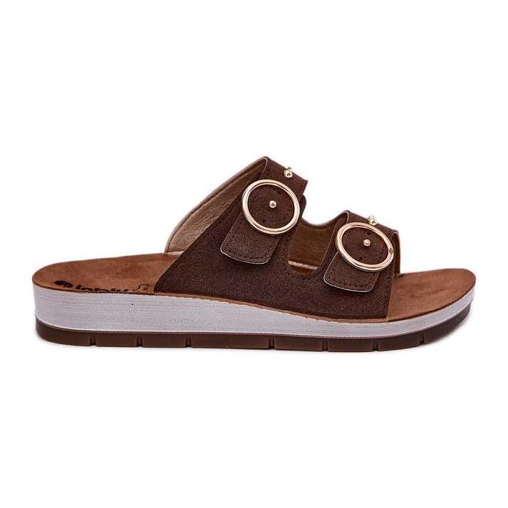 Inblu Confortable pour femmes CP000054 Brown Flip -flops brun