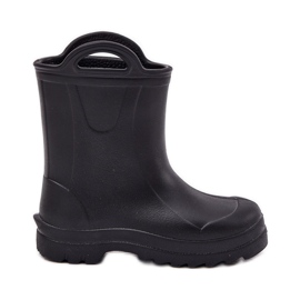 Galoshes pour enfants de Lemigo Doggy 735 Black noir