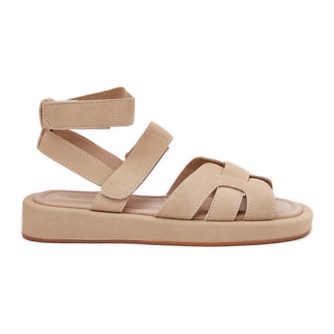 Sandales féminines avec beige