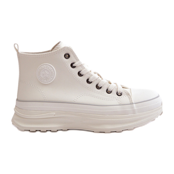 Sneakers pour femmes sur la plate-forme Big Star OO274064 Plateforme blanche