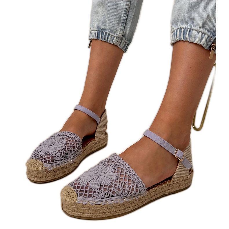 Espadrilles ouvertes Sandales violettes