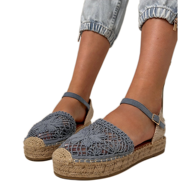 Sandales bleues en espadrile Sandales bleues en espadrile