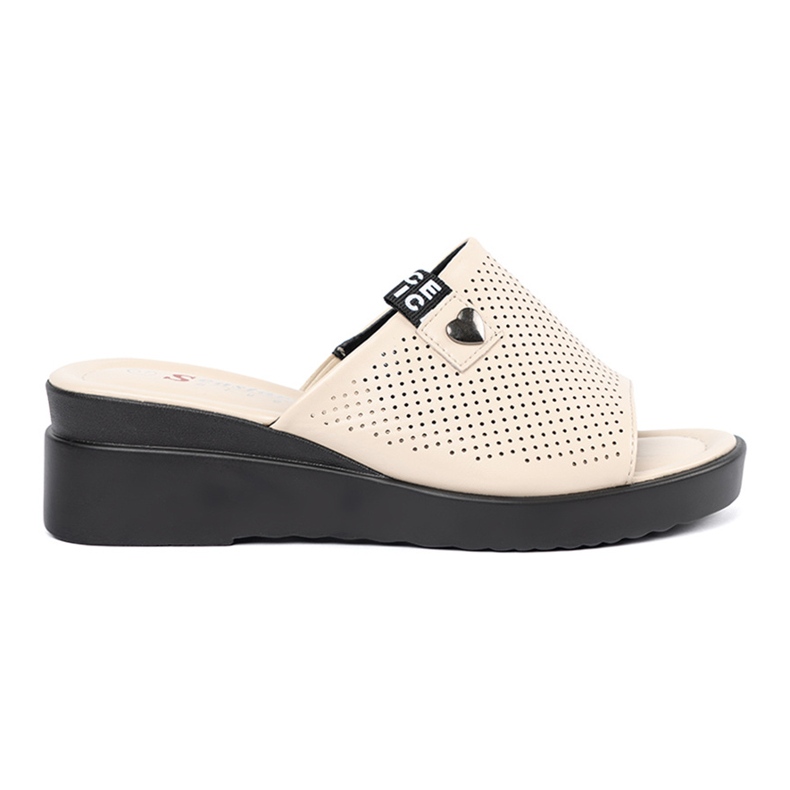 Seastar Slippers beige des femmes sur la plate-forme