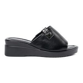 Seastar Black Flip -flops sur la plate-forme OpenWork le noir