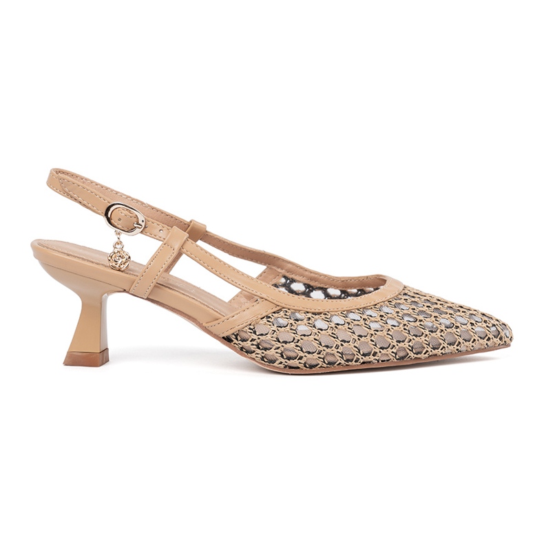 Goodin Pompes ouvertes à thèmes basses beige