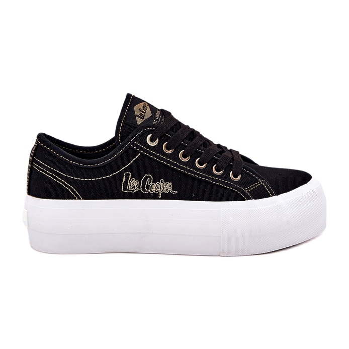 Sneakers matériels pour femmes sur la plate-forme Lee Cooper LCW-25-31-3431L le noir