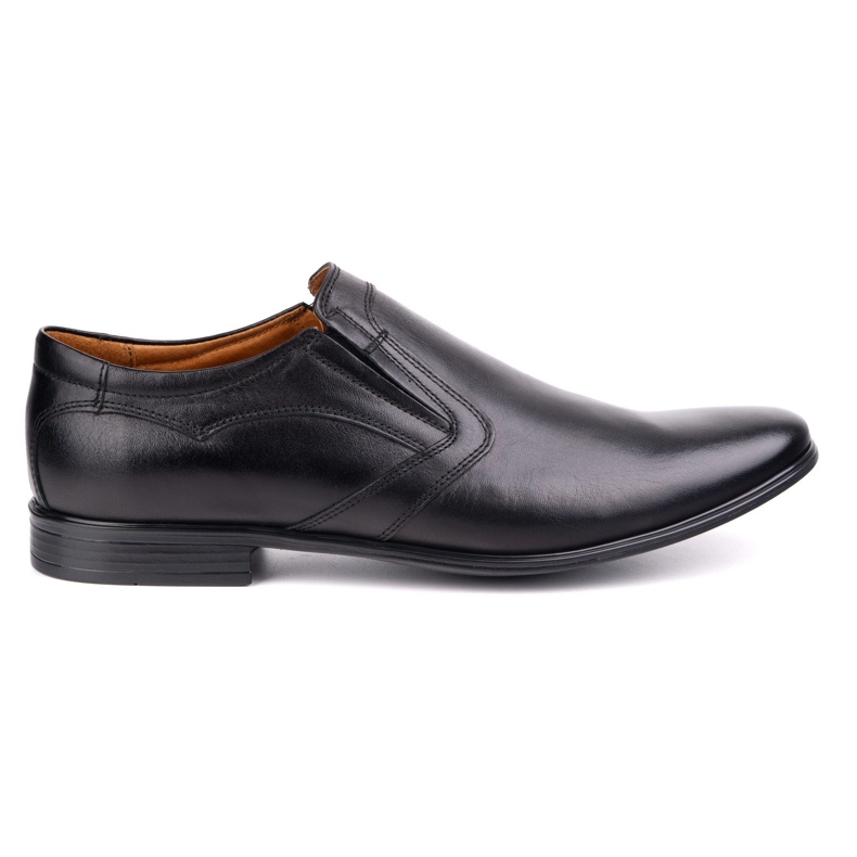 Olivier Chaussures formelles en cuir masculin 1035 noir le noir