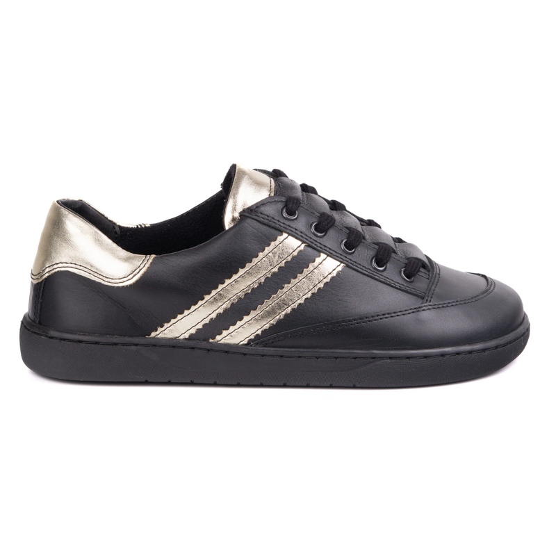 Sneakers pieds nus Kaia Olivier - Chaussures en cuir noir le noir
