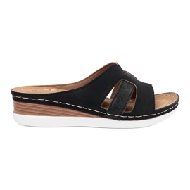 Flip noire des femmes -flops le noir