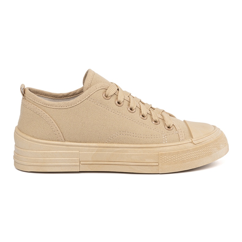 Baskets féminines beige basse Baskets féminines beige basse