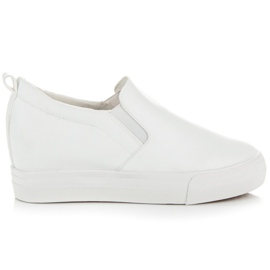 Slipons compensés blanc